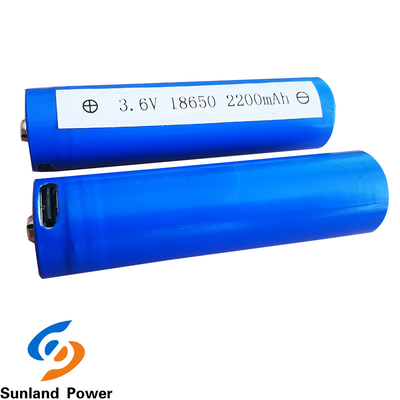 Lithium-Ion Cylindrical Battery For Home-Geräte ICR18650 3.7V 2200mah