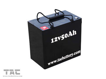 Schwarze Bleisäure-Autobatterie 12V 50AH AGM trockene für elektrisches Fahrrad ROHS und UL und CER