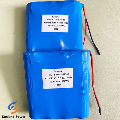 Lange Lebensdauer 15AH 12V LiFePO4 Batteriepaket 32140 4S1P für Explosionssicherheit