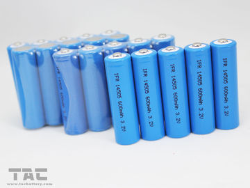 Batterie-Zelle IFR14500 AA 600mAh 3.2V LiFePO4 für helle Solartaschenlampe
