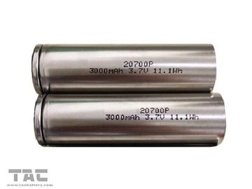 Ionenzylinderförmige Batterie des Lithium-20700 für elektrisches Fahrzeug 3.7V 3000MAH 30C
