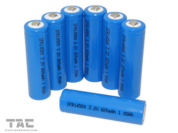 Batterie der Solarbatterie-IFR14500 AA 3.2V 600mAh LiFePO4 für Solarlicht