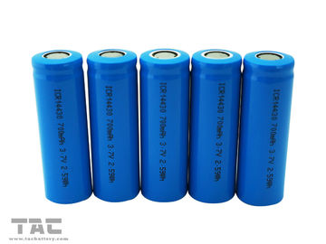 Wieder aufladbares Lithium-Ionenzylinderförmige Batterie LIR14430 700mAh für das Beleuchten
