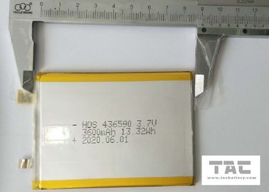 3.7v Batterie des Li-Ion3600mah 436590 für Alarmeinrichtungen