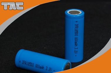 Zylinderförmige Energie-Art 3.2V LiFePO4 Batterie-LFR18500P 900mAh für Geräte der hohen Leistung