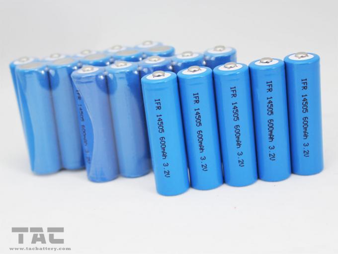 Batterie-Zelle IFR14500/AA 600mAh 3.2V LiFePO4 für Solarlicht, Taschenlampe