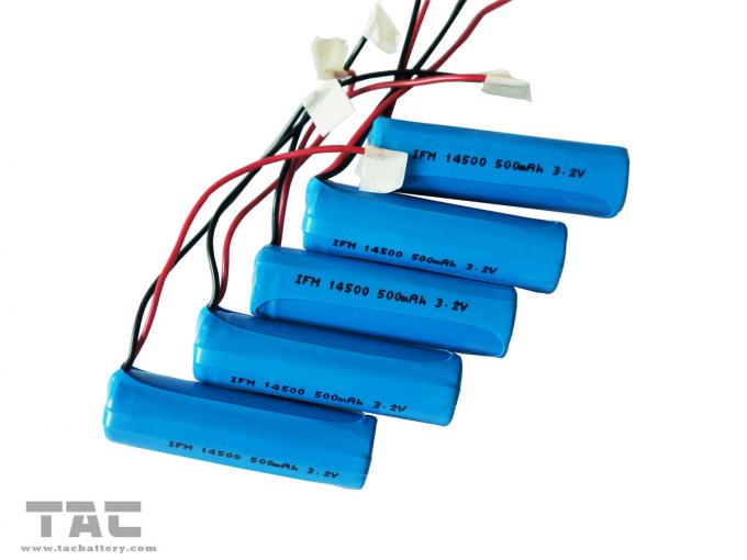 14505 Batterie-Satz AA 3.2V LiFePO4 mit Draht für Straßen-Bolzen