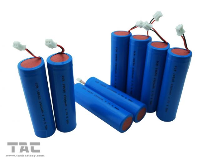 Ionenzylinderförmige Batterie 3.7V-Lithium-ICR18650/2300mAh mit Verbindungsstück