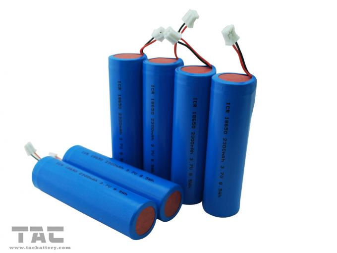 Ionenzylinderförmige Batterie 3.7V-Lithium-ICR18650/2300mAh mit Verbindungsstück
