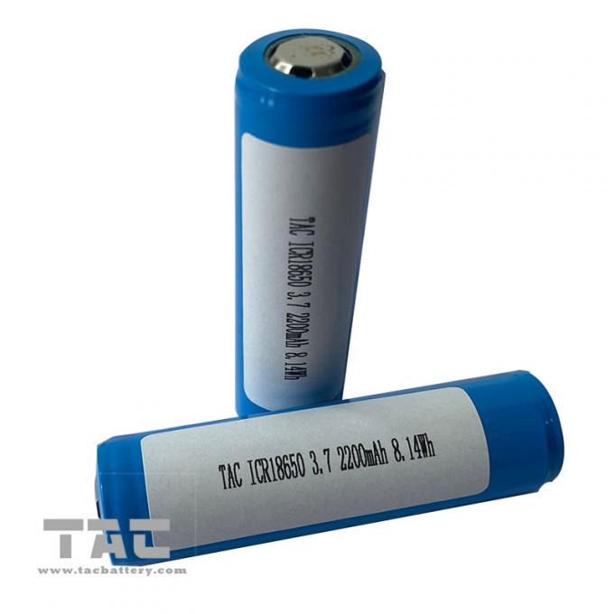 18650 Zelle Liion LithiumIonCylndricalBatterie 3.7V 2200mAh für LED