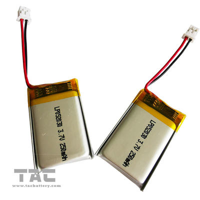 Polymer-Lithium Lipo-Batterie LP052030 3.7V 250mAh wieder aufladbar für Bluetooth