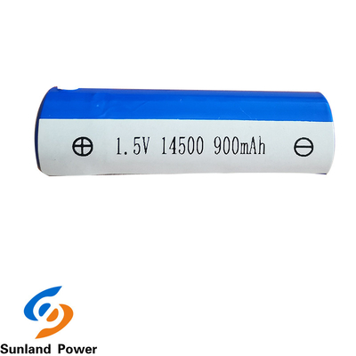 ODM-REICHWEITE zylinderförmiger Li Ion Battery ICR14500 1.5V 900MAH