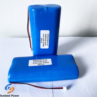 Batterie IFR32700 2S2P 6.4V 12AH 3.2V LiFePO4 für das elektrische Fechten