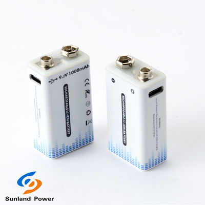 9V wiederaufladbare Lithium-Ionen-Batterie Portable USB C / Typ C-Anschluss