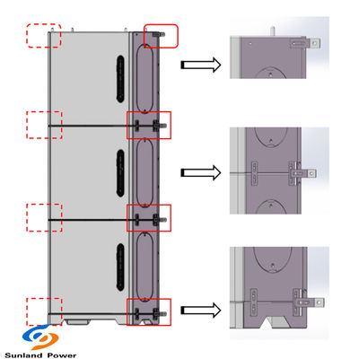 LiFePO4 Batterie 48V 100Ah Solarpanel Ladegerät 5-15kWh Energiespeichersystem für Zuhause