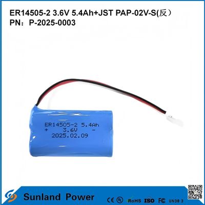 3.6V 5.4AH ER14505-2 Primärbatterie Hohe und stabile Betriebsspannung