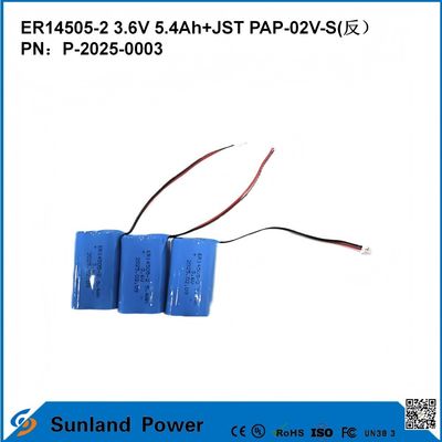 3.6V 5.4AH ER14505-2 Primärbatterie Hohe und stabile Betriebsspannung