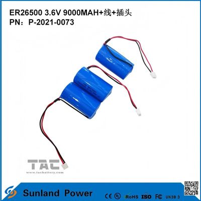 3.6V 9AH ER26500 Primärbatterie hohe und stabile Betriebsspannung lange Lebensdauer