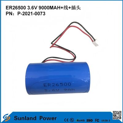 3.6V 9AH ER26500 Primärbatterie hohe und stabile Betriebsspannung lange Lebensdauer