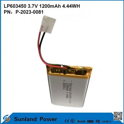 GP603450 Zelle für Verbraucherelektronik und medizinische Anwendungen 1200mAh 3.7V UL & UN38.3 Zertifiziert auf Lager und anpassbar