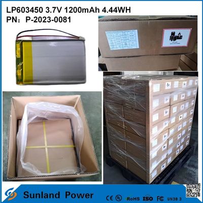 GP603450 Zelle für Verbraucherelektronik und medizinische Anwendungen 1200mAh 3.7V UL & UN38.3 Zertifiziert auf Lager und anpassbar