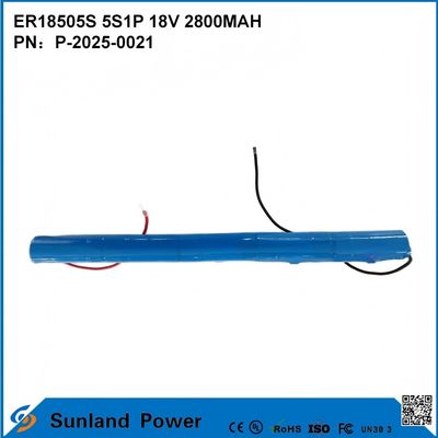 ER18505S 5S1P 18V 2800MAH hochtemperaturbeständige, hohe Kapazität Batterie