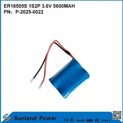 ER18505S 1S2P 3.6V 5600MAH hochtemperaturbeständige Batterie mit hoher Kapazität
