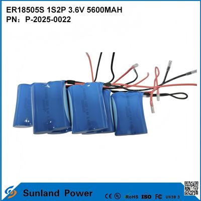 ER18505S 1S2P 3.6V 5600MAH hochtemperaturbeständige Batterie mit hoher Kapazität