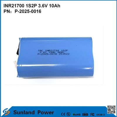 INR21700 1S2P 3.6V 10Ah Hochfrequenzentladung, geeignet für Geräte mit hoher Leistung!