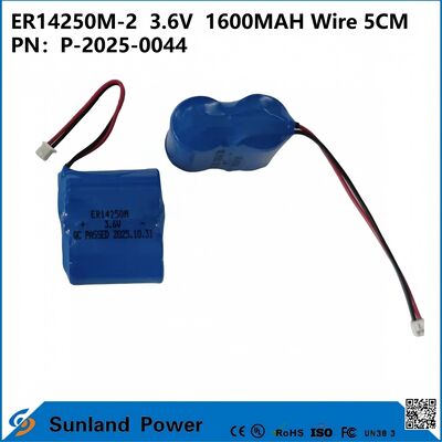 ER14250M-23.6V1600MAH Draht 5CM Batterie, die in intelligenten Zählern, Automatisierungsinstrumenten, medizinischen Geräten, drahtlosen Kommunikationsgeräten, Alarmanlagen, Automobilelektronik,Das Internet der