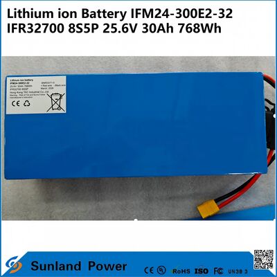 IFM Pro 25.6V 30Ah Industriebatterie                        8S5P, 768Wh. Erbaut für AGVs, Roboter und Solarspeicher