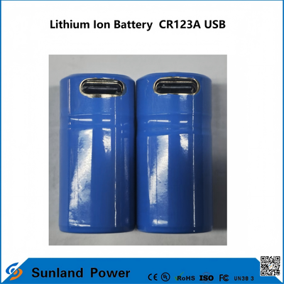 Lithium-Ionen-Batterie CR123A USB für die Herstellung von USB-Wiederaufladbare Lithium-Ionen-Batterien