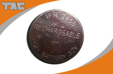 Wieder aufladbare Lithium-Münzen-Zellbatterie LFR2450 80mAh 3.2V für IOT-Gebiet
