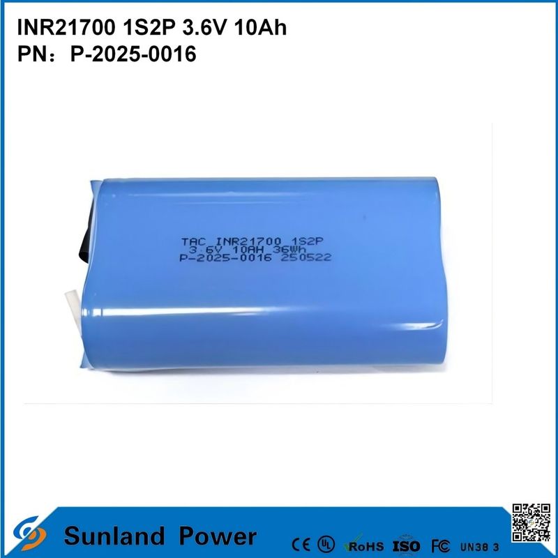 INR21700 1S2P 3.6V 10Ah Hochfrequenzentladung, geeignet für Geräte mit hoher Leistung!