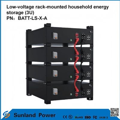 3U Niederspannung Intelligente Steuerung Heim Energiespeicher All-in-One Butler LiFePO4 51.2V 50A 5120Wh16S1P Prismatische LFP-Batterie mit Aluminiumhülle 3.2V/100Ah Zyklusdauer von 4000 Zyklen