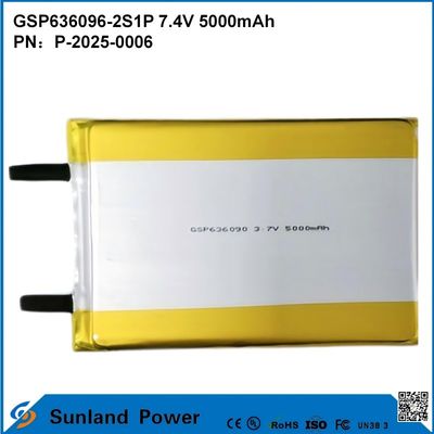 Wiederaufladbare Lithium-Ionen-Batteriepaket GSP636096-2S1P 7.4V und 5000mAh Für Stromversorgungsanlagen Außenelektrische Geräte Taschenlampe Beleuchtung Kleine elektronische Geräte