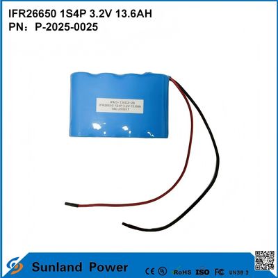 IFR26650 1S4P 3.2V 13.6Ah Batterien für Heim- und Gewerbeanlagen Mobilfunk-Energiespeicher Hochleistungswerkzeuge Bohrmaschinen Sägen und Winkelschleifmaschinen