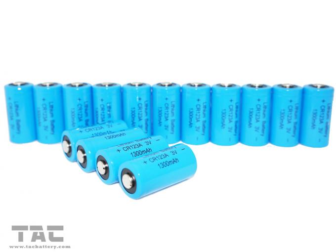Hochenergie-Dichte 3.0V CR123A 1300mAh Li-Mangan-Batterie/Primärlithium-batterie