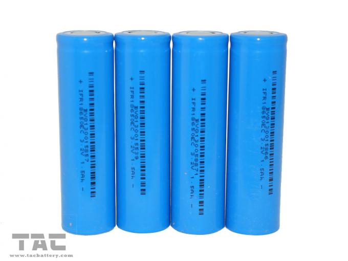 Batterie 1400mAh der Lithium-Batterie-IFR18650 3.2V LiFePO4 für Taschenlampe