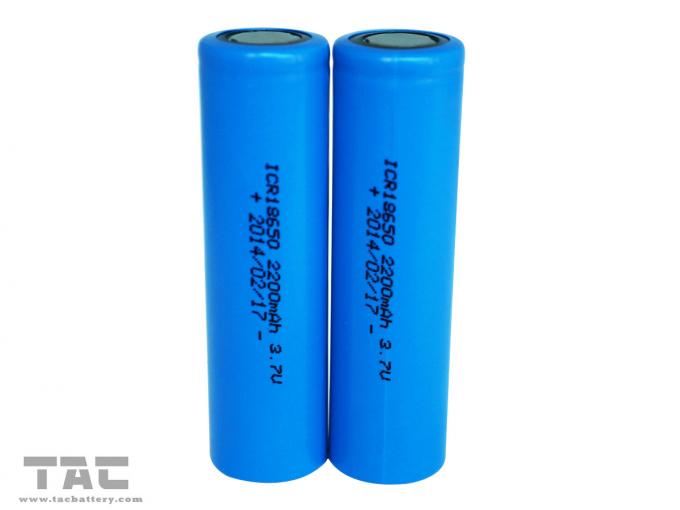 Ionenzylinderförmige Batteriezellen des Lithium-3.7V 18650 2200mAh