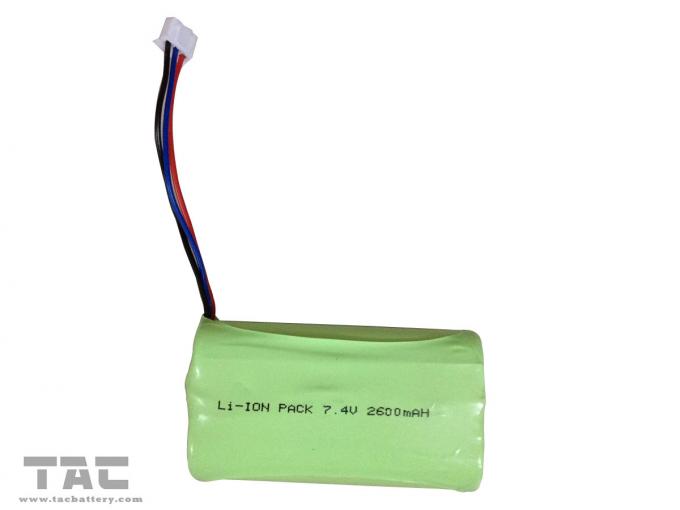 Lithiumionzylinderförmiger Batterie-Satz Samsungs ICR18650 7.4V 2600mAh