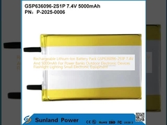 Wiederaufladbare Lithium-Ionen-Batteriepaket GSP636096-2S1P 7.4V und 5000mAh Für Stromversorgungsanlagen Außenelektrische Geräte Taschenlampe Beleuchtung Kleine elektronische Geräte