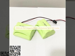 2000mAh Wiederaufladbare NiMH AA-Batterien mit 500 Zyklen