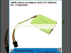 18650 Lithium-Ionen-Akku 1S3P 3,7V 7500mAh Li-Ion-Akkupacks